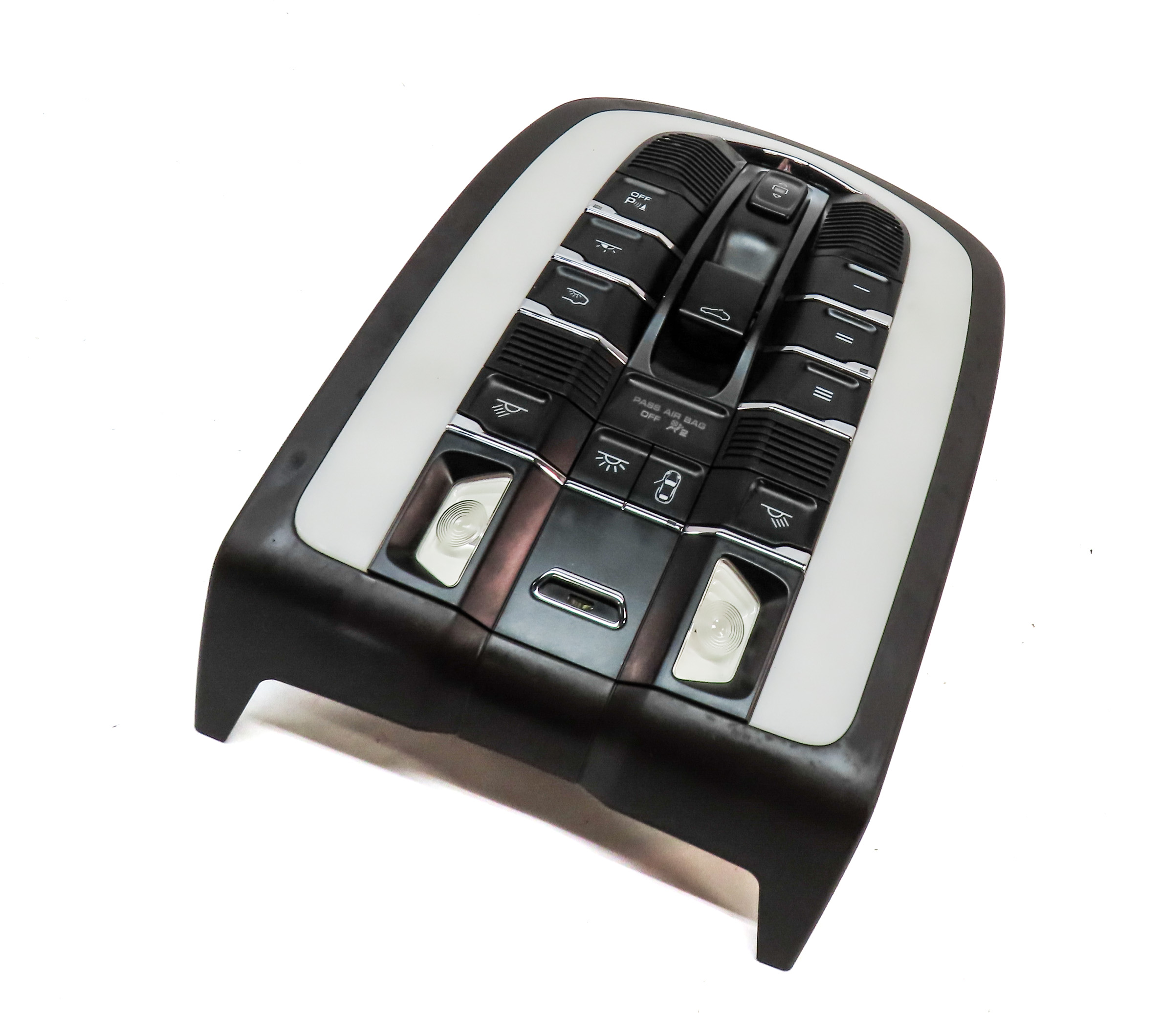 2015 PORSCHE CAYENNE (958) FRONT DOMELIGHT MAP READING DOME LIGHT LAMP (Black) — exact item pictured